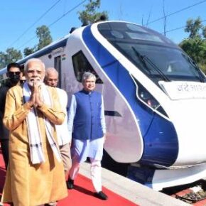 Prime Minister Narendra Modi flags off Vande Bharat Train at Una , addresses public meetings at Una and Chamba