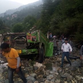 Forty two passengers die in bus accident near Banjar