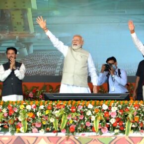 PM Modi addresses rally on the Ridge in Shimla to celebrate 8 years of the Central government