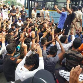 Youths protest against new Army recruitment scheme in the state, several detained by police