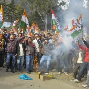 Congress sweeps HP Assembly polls by winning 40 seats , CM Jai Ram manages hold in Mandi district- wins by 38183 votes