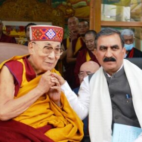 CM greets the Dalai Lama on his 88th birthday