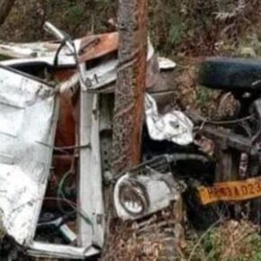 Six die and six injured in road accident near Kadarghat on Shimla- Mandi road