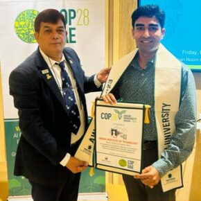 IIT Mandi gets Green University Award at COP 28 UAE