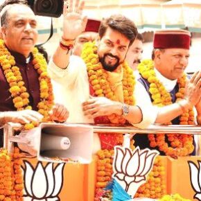 BJP organizes road show and rally in support of Anurag Thakur at Hamirpur