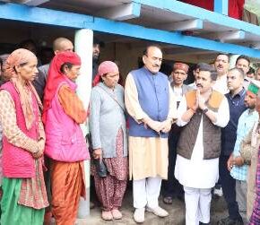 Vikramaditya Singh assures all help to flash flood victims of Terang village