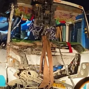 At least 32 pilgrims to Mahakumbh from Solan injured as bus carrying them collides with a crane in Uttar Pradesh