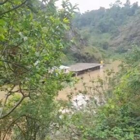 Garsian Khad in Mandi district turns into artificial lake, locals blame violations in NH 3 construction