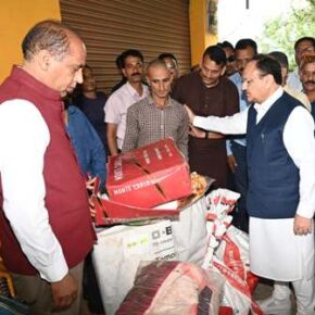 JP Nadda visits flood-hit areas, assures Central Aid