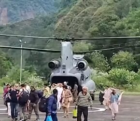1166 pilgrims evacuated in IAF helicopter from Mani Mahesh Yatra